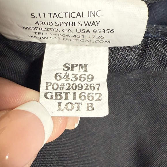 5.11 Tactical Women's Cargo Pants 12 Long Navy Ripstop Utility 32x33.5 EMS Work - Picture 7 of 12